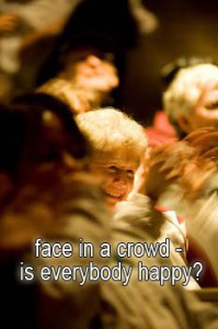 20- Face in a crowd     